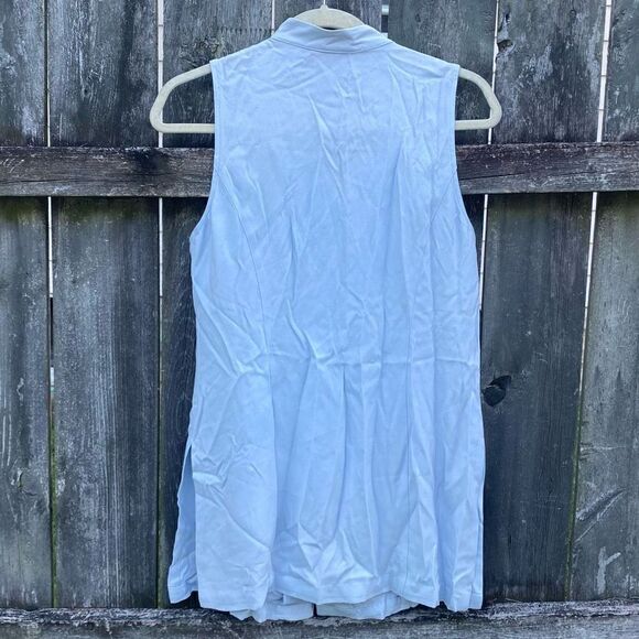 Hugo Buscati Light Blue Button Front Tunic | 10 - Picture 4 of 4